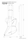 TOUR COMFORT CASES TCX1R BK
